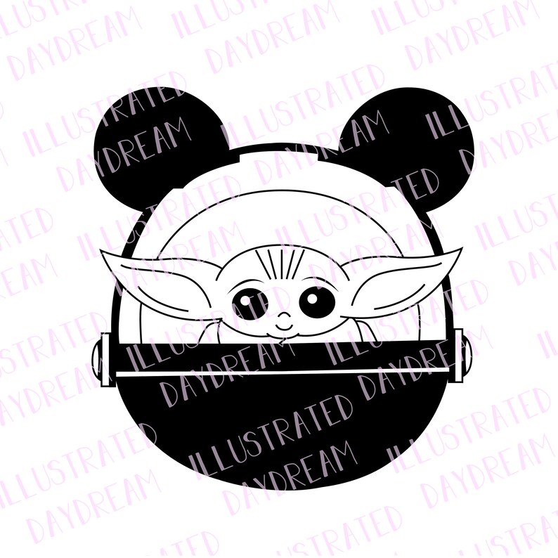 Free Free 148 Mickey Ears Baby Yoda Disney Svg SVG PNG EPS DXF File