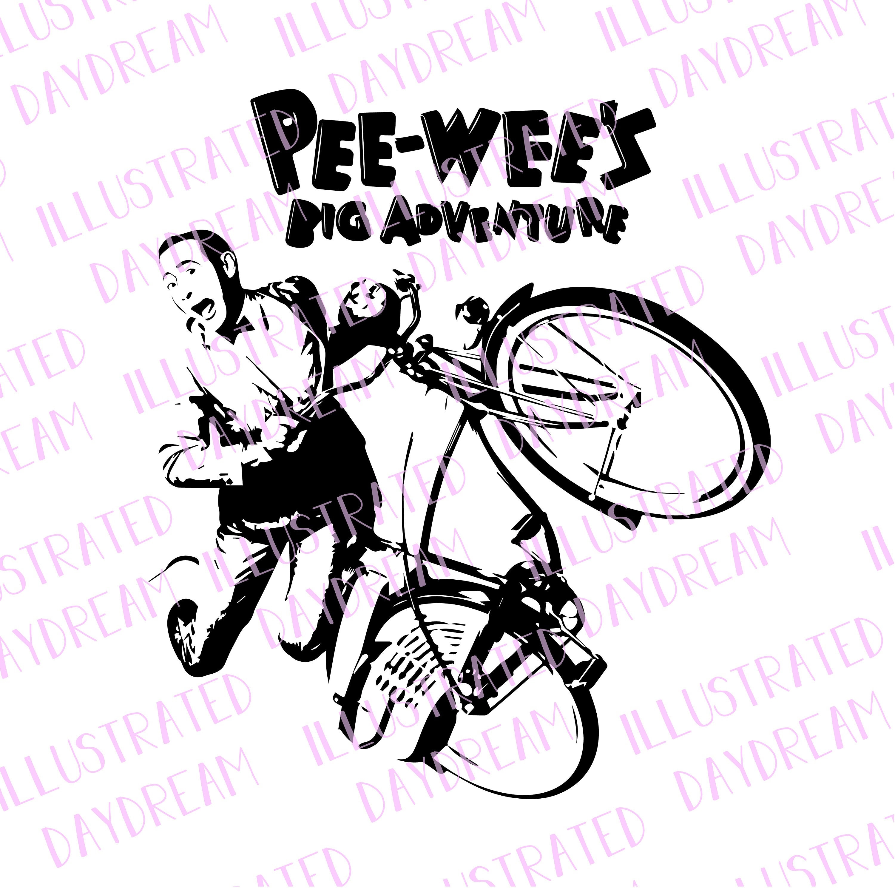 SVG Pee Wee Herman Pee Wee/'s Big Adventure PDF Digital File PNG