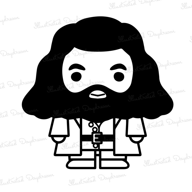 Download Hagrid and Professor Dumbledore Set Harry Potter SVG PNG | Etsy