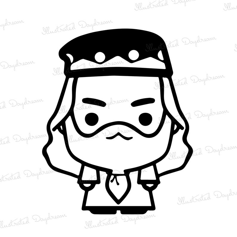 Download Hagrid and Professor Dumbledore Set Harry Potter SVG PNG | Etsy
