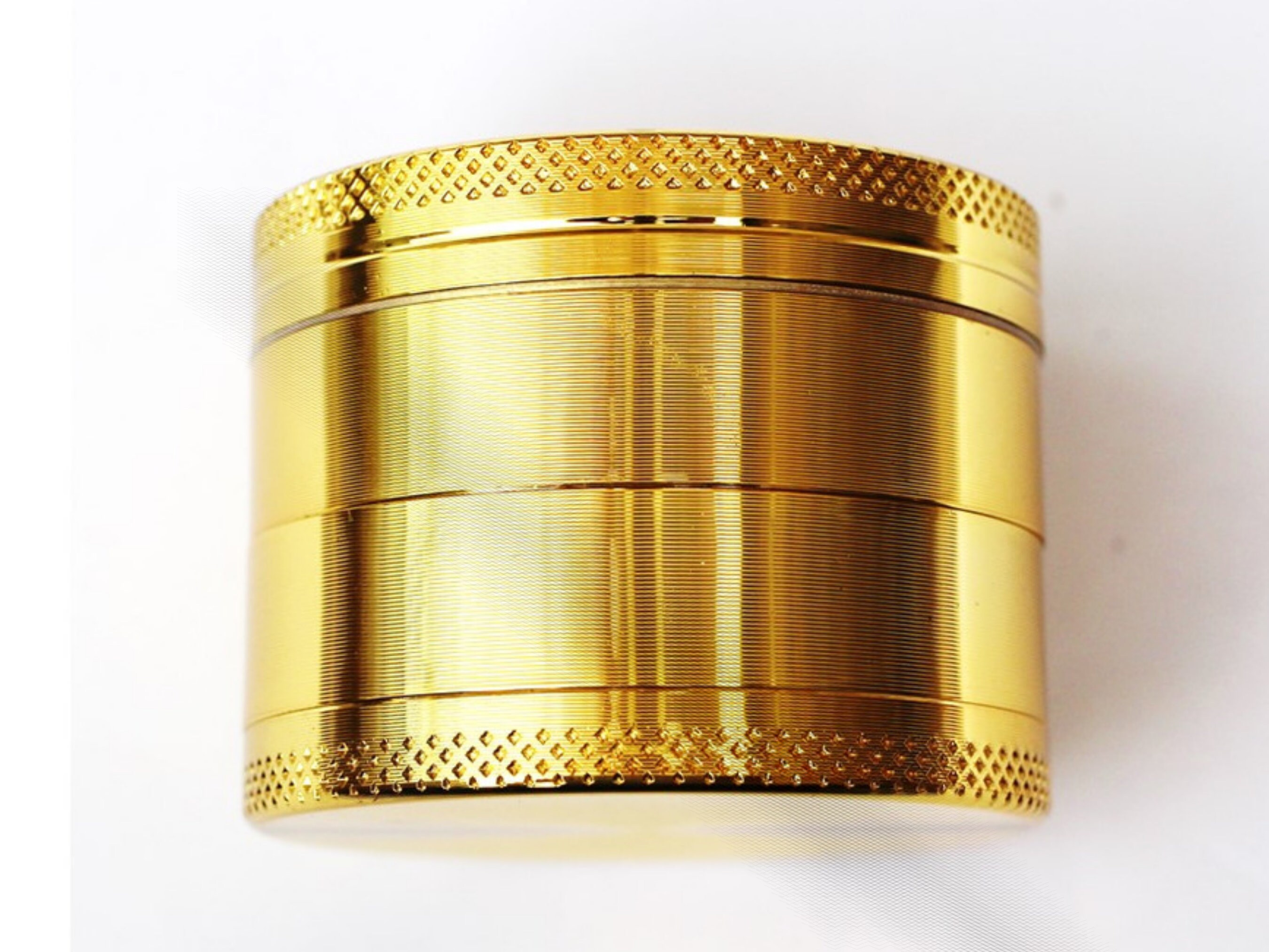 Gold Herb Grinder With Kief Catcher, Cute Weed Grinder, Herb Grinder, Marijuana Grinder, Stoner