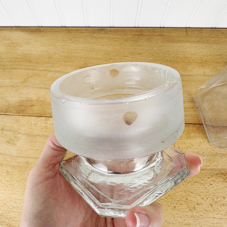 Antique Glass Jar Store Display Jar Square Apothecary Jar Etsy