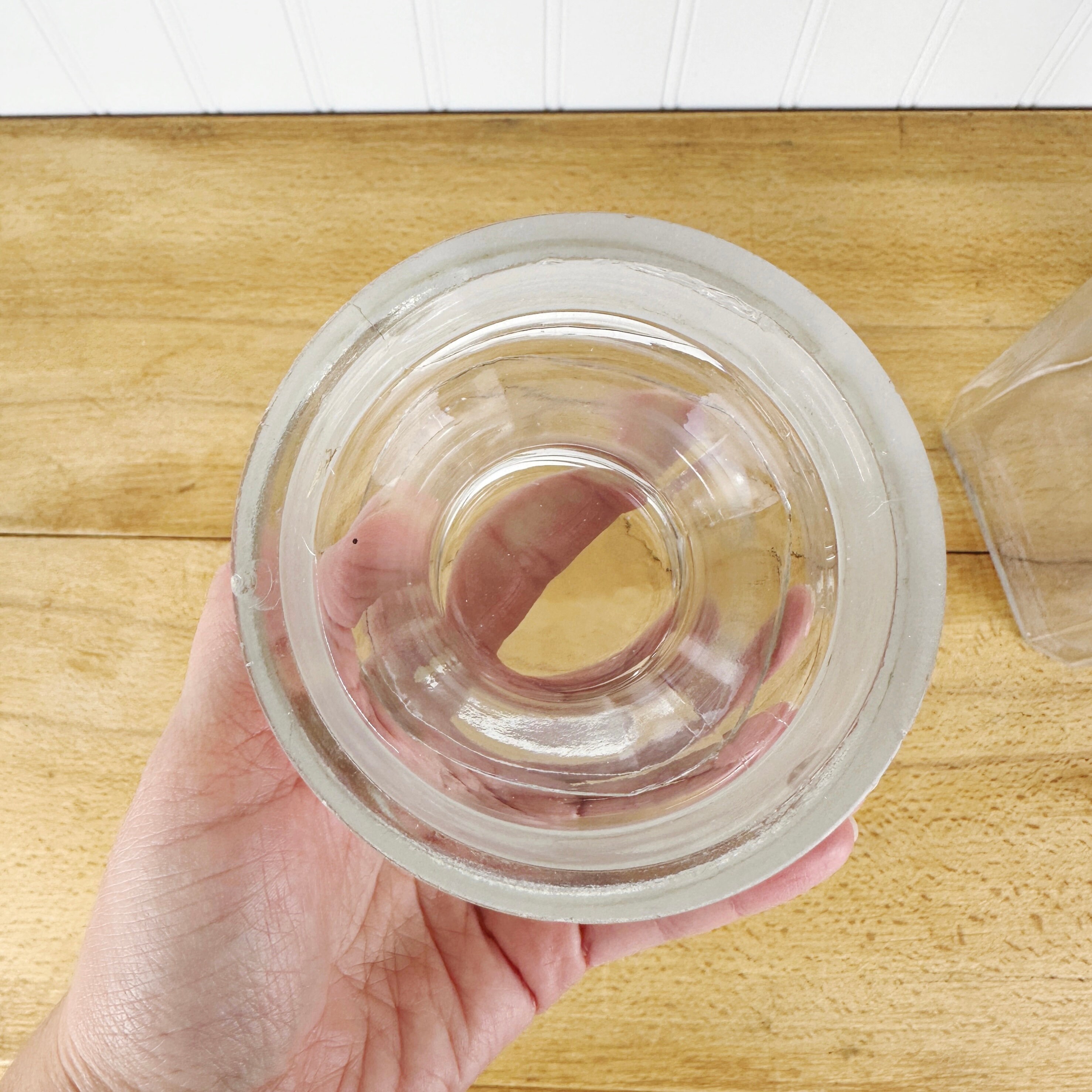 Antique Glass Jar Store Display Jar Square Apothecary Jar Etsy