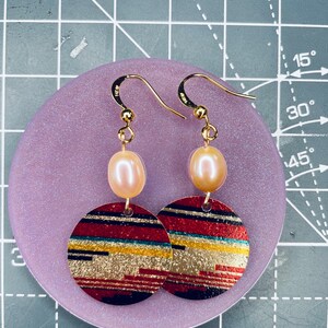 Summer earrings/ Handmade freshwater pearl earring/gift for her