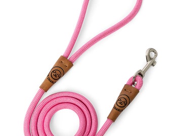 True Charlie Co. Slimline Dog Rope Lead - Pastel Pink - The Sasha