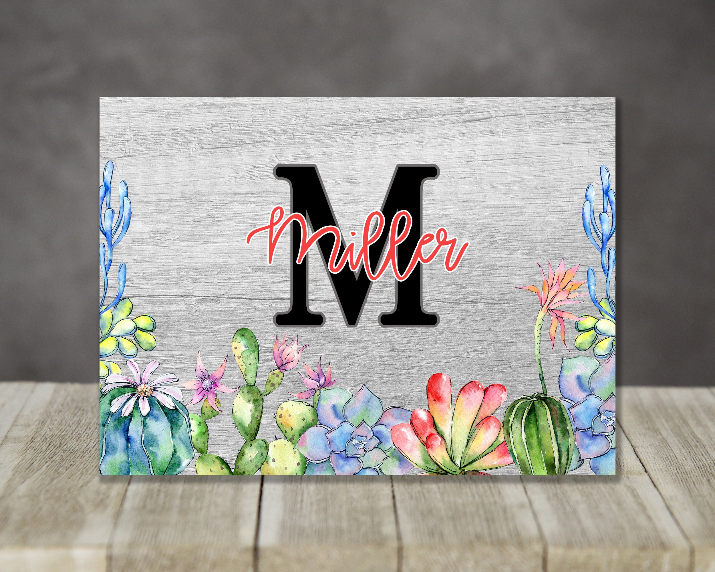 Floral Cutting Board Sublimation Desgin for you to add name Can be resized  for other Blanks PNG Fits Conde and COastal Large Boards