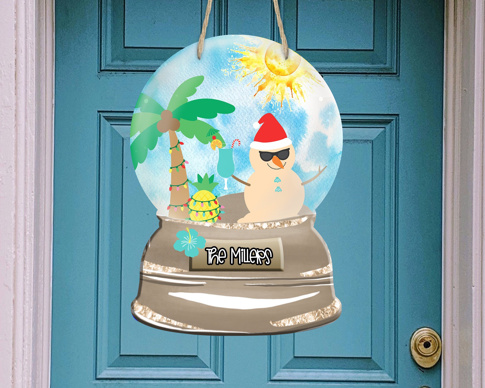 Snow globe christmas door decoration Clearance