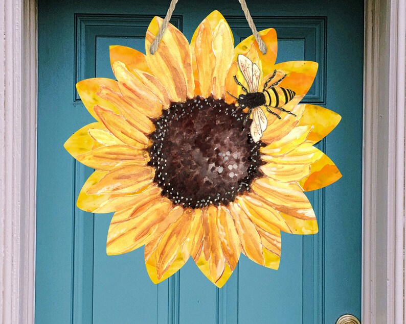 Download Sunflower Door Hanger Sublimation Design bundle of 3 ...