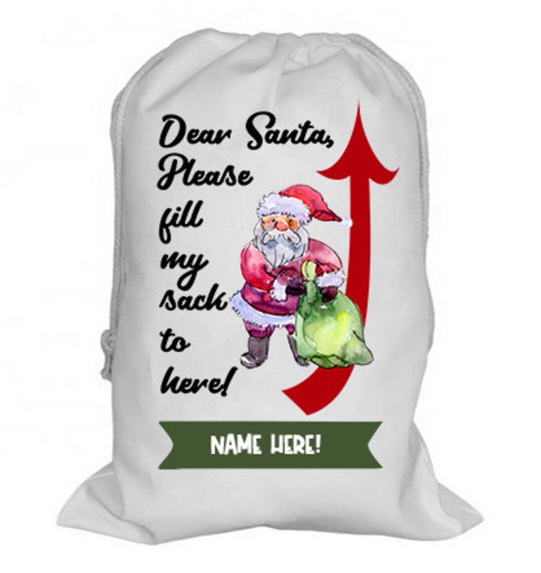 Sublimation blank Santa Sacks 100% Polyester Canvas. – KULTURE PRINT HOUSE