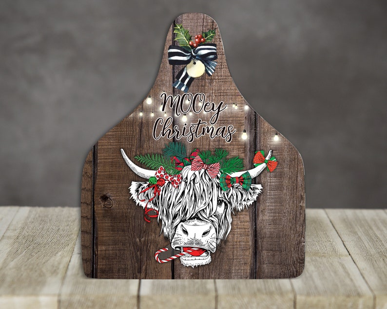 Cow Tag Sublimation Design Mooey Christmas Cow Holidays Winter Etsy Cow cuddle blanket in the hoop machine embroidery design