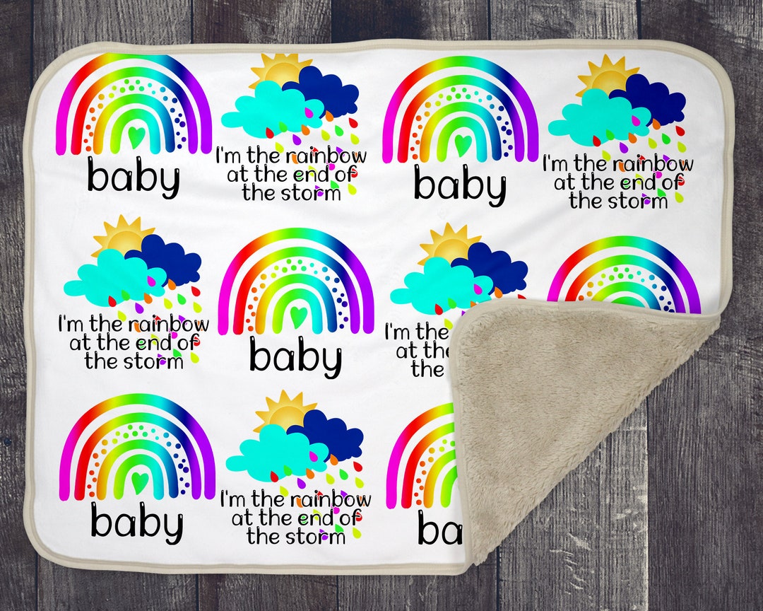 Baby Blanket Template Rainbow Baby Miscarriage Awareness Rainbow Baby