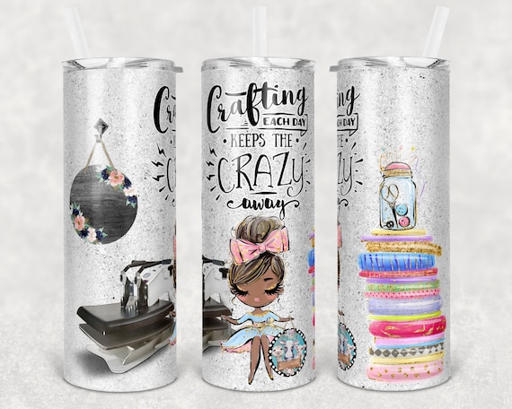 20 Oz Skinny Tumbler Sublimating Sewing Quilting Crafting Design for Sublimation  Tumbler Digital Design PNG Out of the World Blanks 