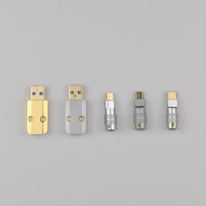 CNC Machined USB Connector: Gold & Nickel Plated DIY Supplies