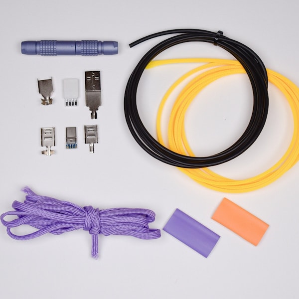 DIY coiled cable kit