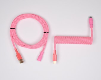 Cable de teclado mecánico en espiral personalizado