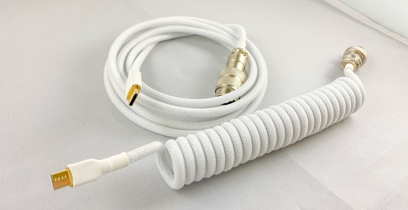 Custom Coiled Mechanical Keyboard Cable USB C/Mini/Micro 