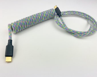 Custom Coiled Mechanical Keyboard Cable USB C/Mini/Micro