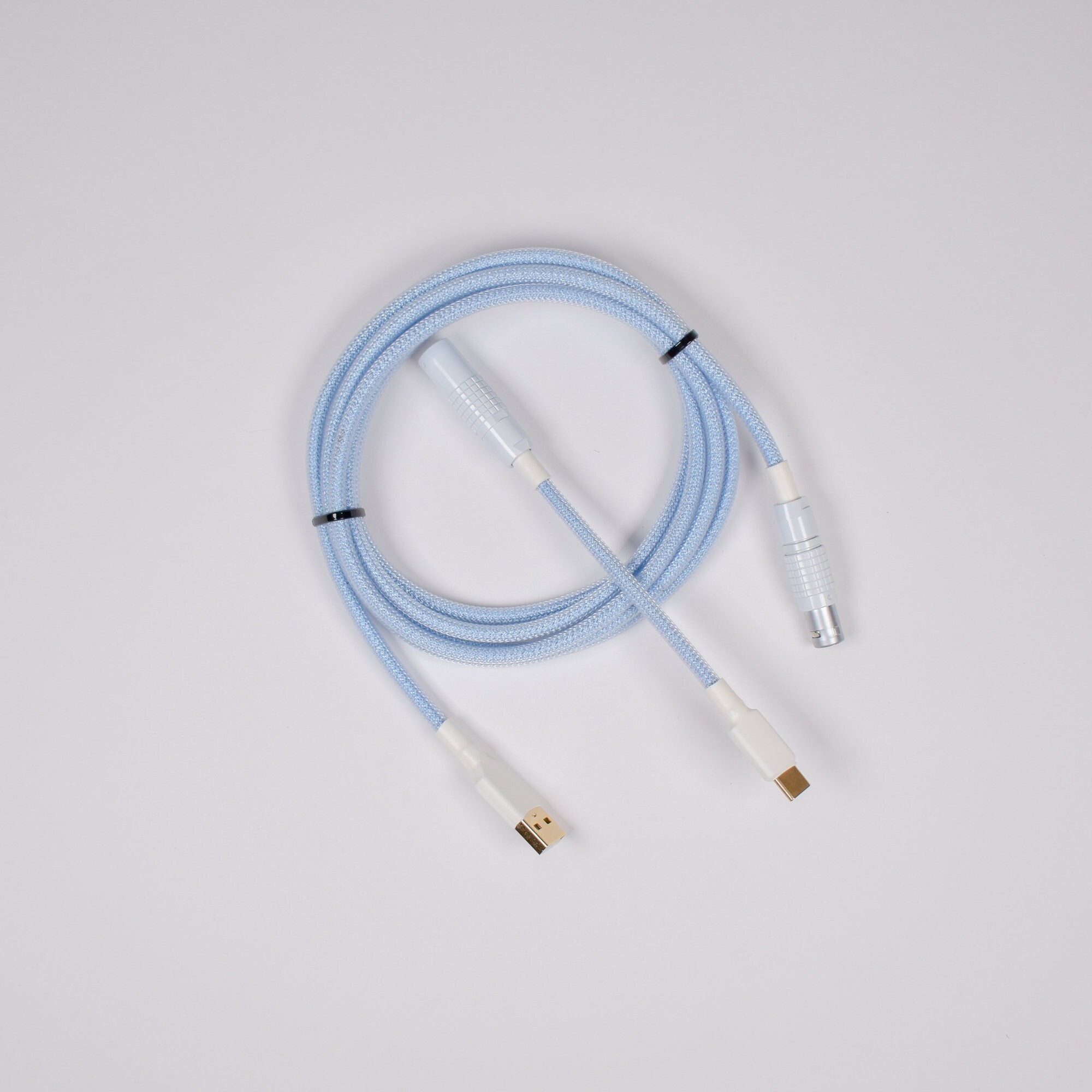 Coiled YC8 Keyboard USB Cable - Thumbnail 2