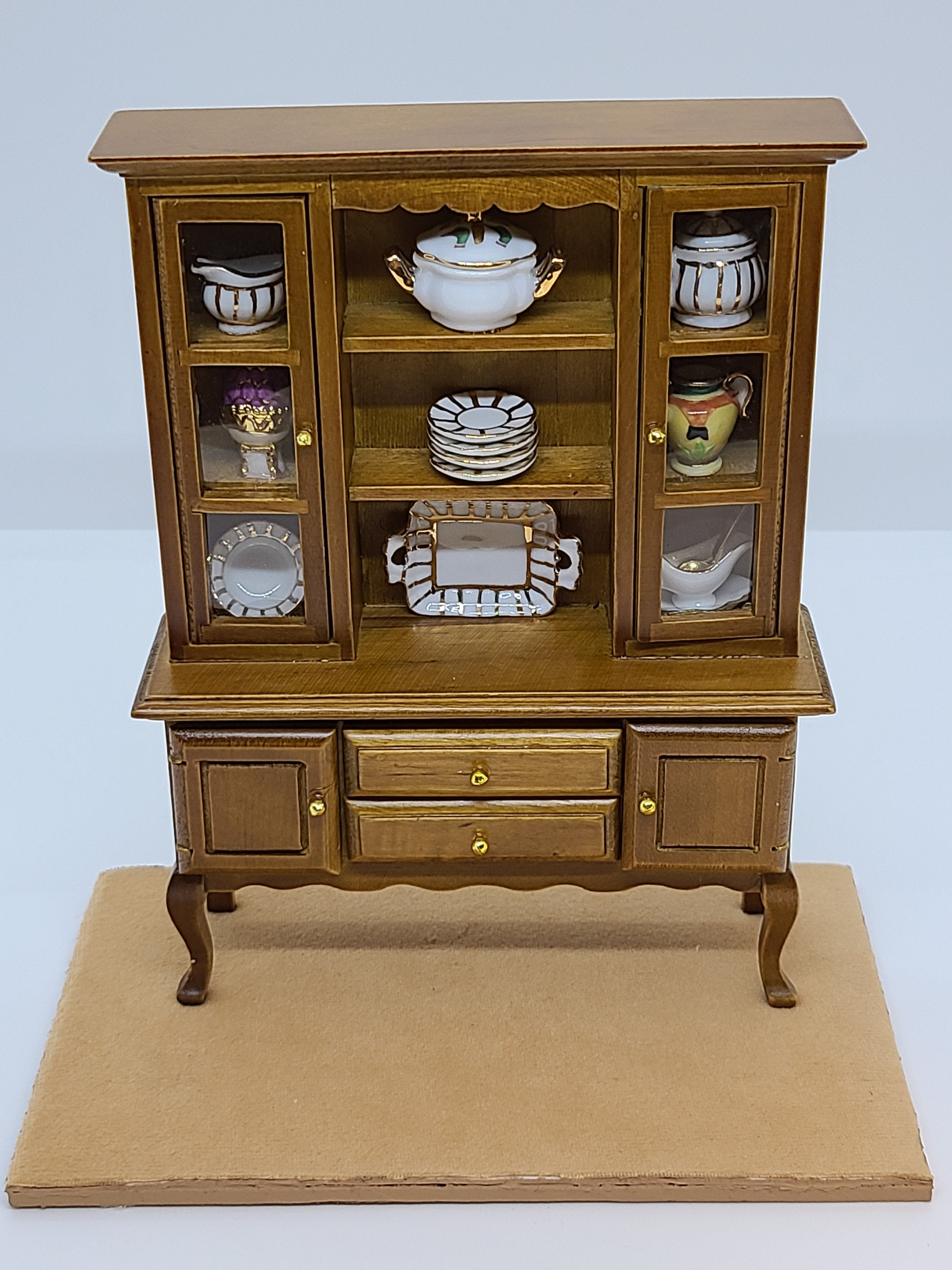 Miniature China w/ Gold and White Dishes ST3854 Etsy