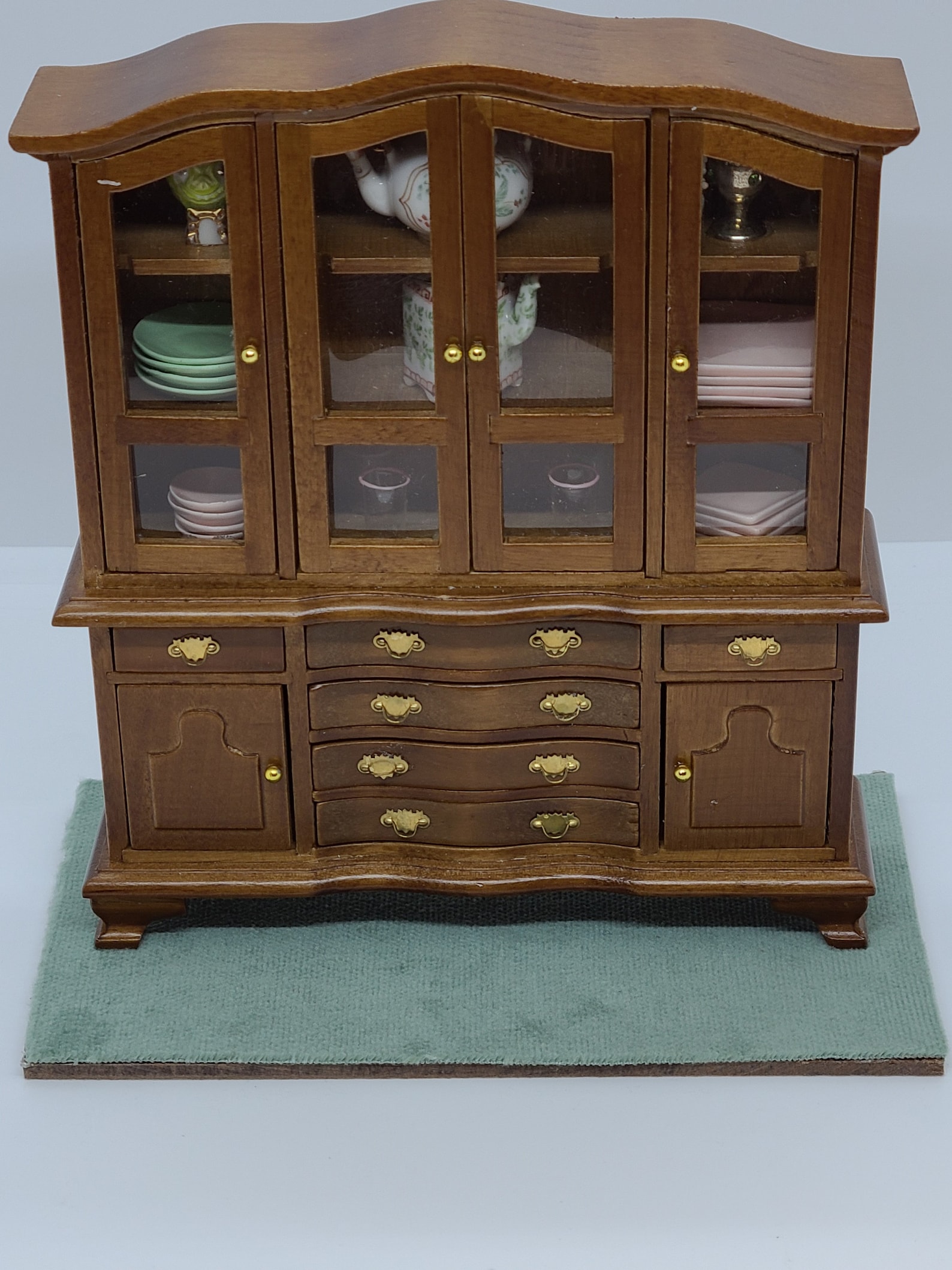 Miniature China in Pink and Green ST3885 6 in Wide X Etsy