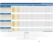 Editorial Calendar Excel Spreadsheet | Content Planning Template | Social Media Scheduler | Blog & Post Organizer | Productivity Tool