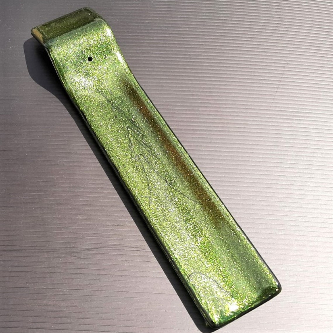 Fused glass incense holder stained glass incense burner. Etsy