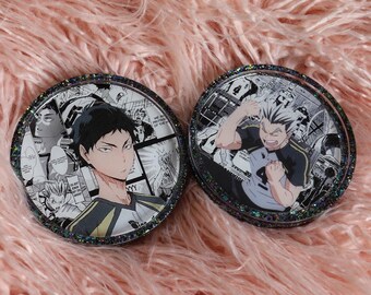 Large Unique Handmade Volleyball Boys Character Resin Coaster CATBOY SCHOOL