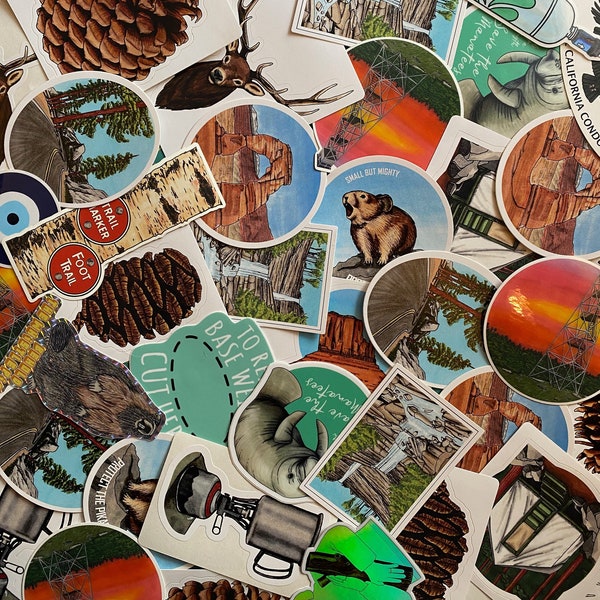 Imperfect, but still awesome stickers! Stickers for nature lovers and outdoor enthusiasts