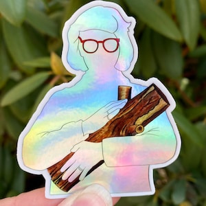 The Log Lady Holographic Sticker!  Twin Peaks Sticker!