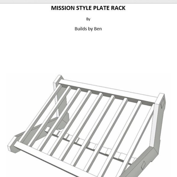 Plans - Mission Style Plate Rack