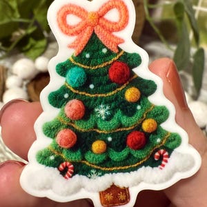Christmas Tree Retractable Badge Reel