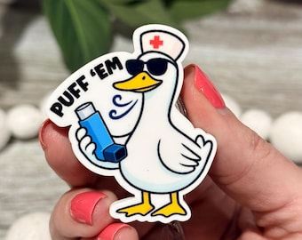 Portatarjetas Puff 'Em Goose para terapeutas respiratorios