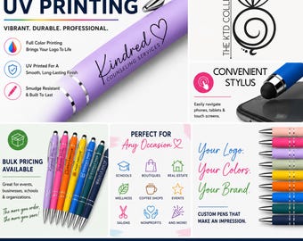 Bolígrafos con logotipo impreso personalizado / Bolígrafos promocionales a todo color en lote