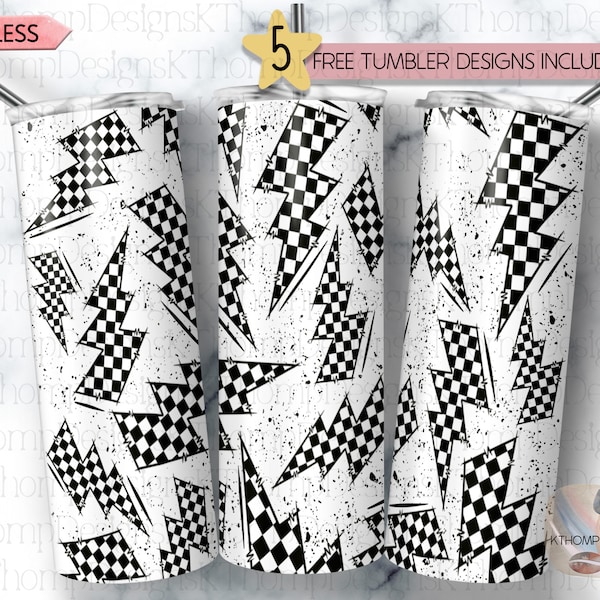 Checkered Flag Transparent Background Design 20oz Skinny Sublimation Tumbler Wrap, Perfect for Colored Cups, Digital Download, 300 DPI PNG