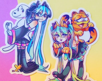 Gurfy and Snurppy Fun Pal Vinyl Clear Stickers!