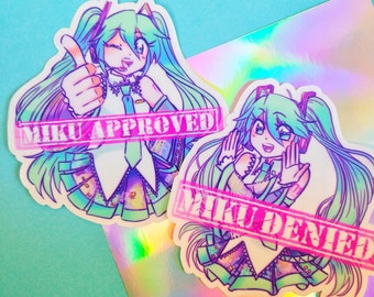 Approved or Denied Clear stickers