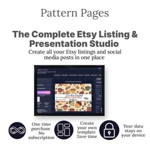 Etsy Listing Builder for Seamless  Pattern Designers  | Etsy Shop Listing Builder | Digital Product Templates |Assistant | Social Media