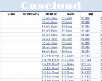 Offre groupée Google Sheets pour l'éducation spécialisée SDI et IEP | Modifiable | Outils pour enseignants | Organisation SPED