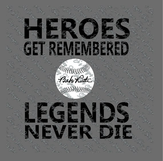 Legends Never Die Cut File