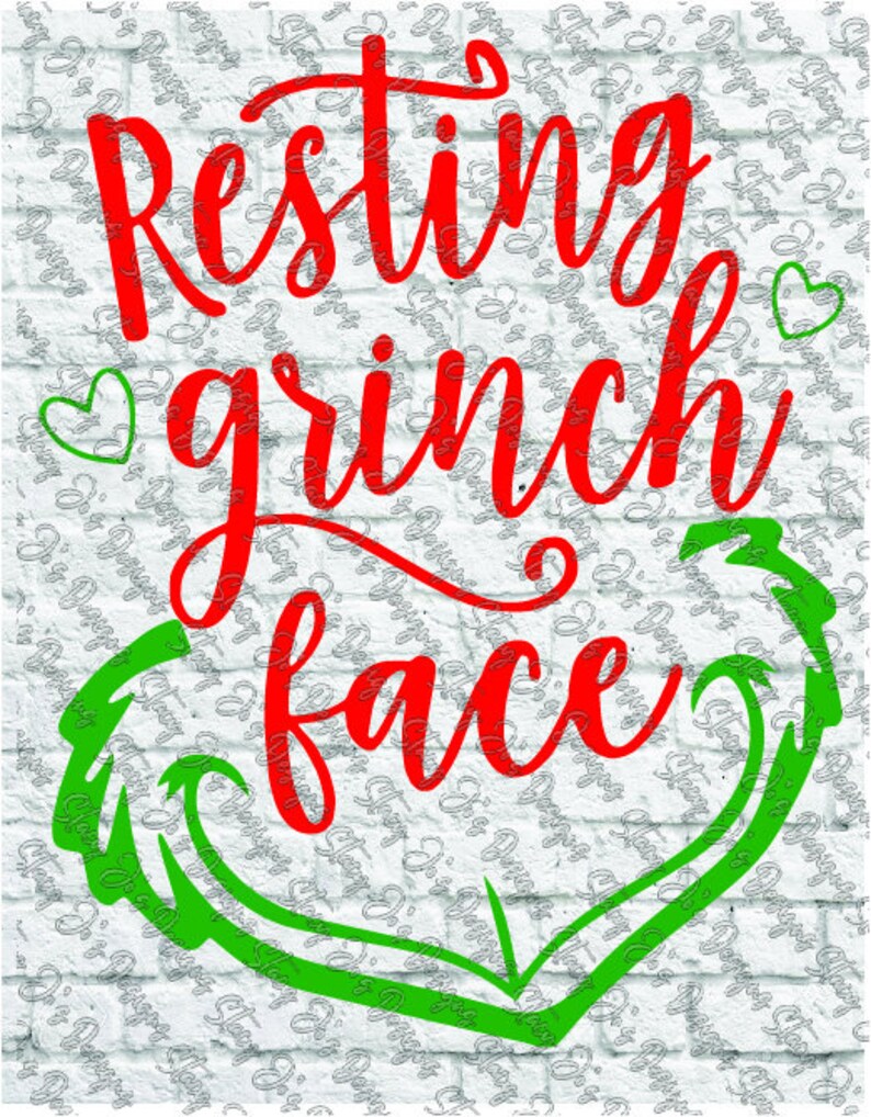 Download Resting Grinch Face Christmas Shirt design SVG eps dxf pdf ...