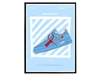 Off White Af1 Poster Etsy