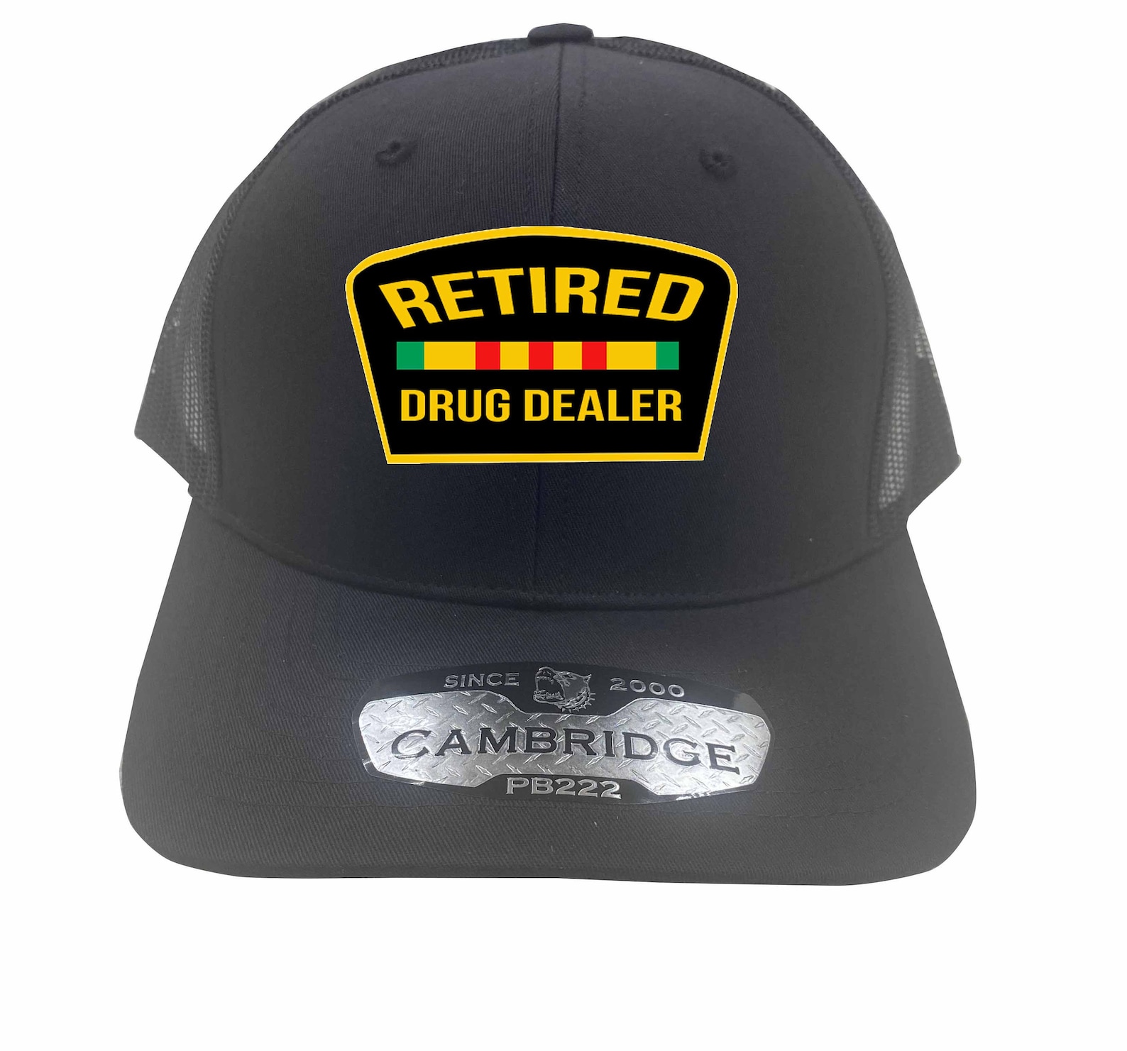 Retired Drug Dealer Trucker Hat Trendy Mesh Hats Embroidered Etsy