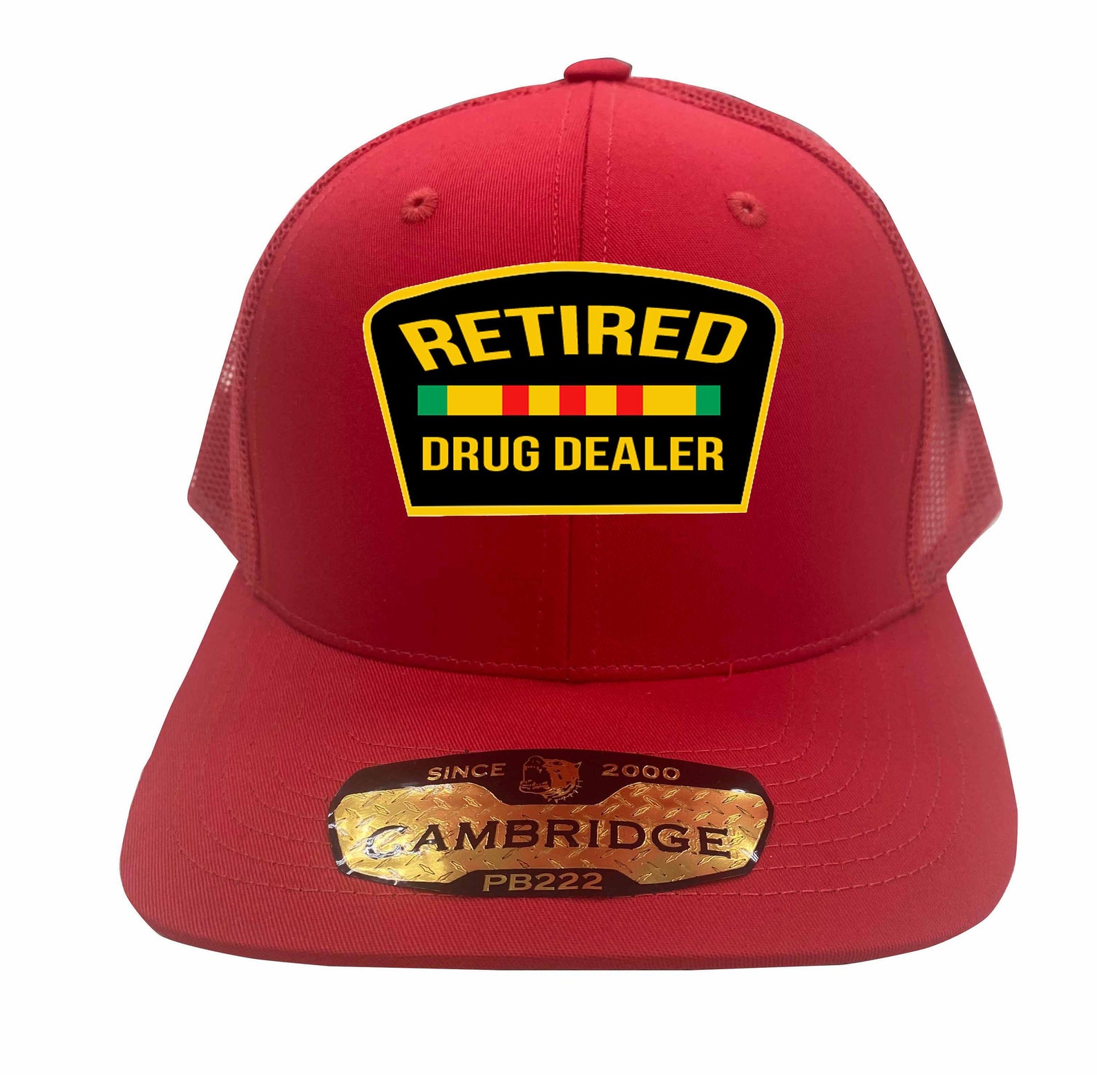 Retired Drug Dealer Trucker Hat Trendy Mesh Hats Embroidered Etsy