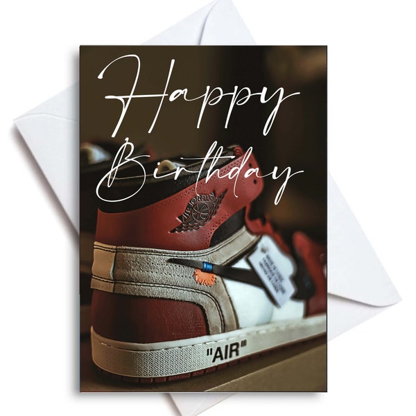 Sneakerhead Birthday Cards Etsy Canada