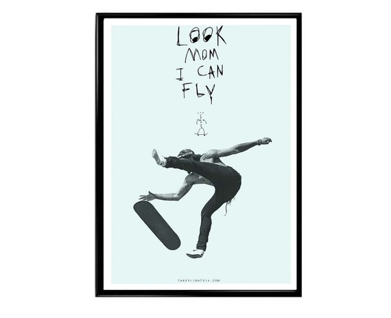 look mom i can fly poster