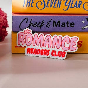 Romance Readers Club sticker | kindle sticker | laptop sticker | bookish gifts | waterproof | weatherproof | water bottle sticker