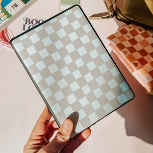 Sand (pink hue) Checkerboard Kindle Skin | Kindle Vinyl Cover | Kindle Decal | Kindle Accessory | Bookish Gifts