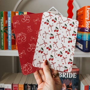 Valentijnskersen Kindle-inzetstukken | Kartonnen inzetstukken | Kindle-sticker | Kindle-accessoire | Boekenachtige geschenken