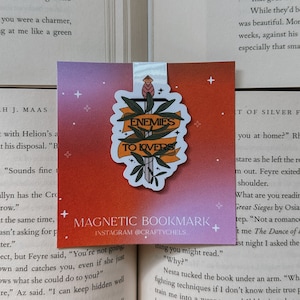 enemies to lovers magnetic bookmark | romantasy | enemies to lovers |magnetic bookmark | bookmarks | page saver | gifts for book lovers