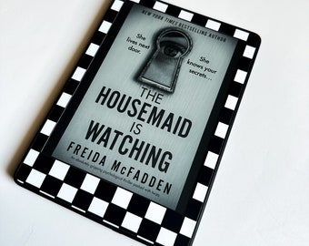 Black and White Checkered Kindle Skin | Kindle Vinyl Cover | Kindle Decal | Kindle Accessory | Bookish Gifts